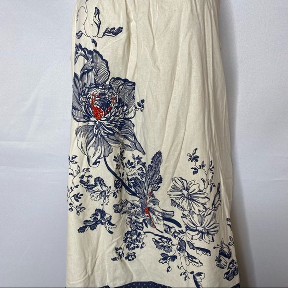 Floreat Anthropologie Sava Silk Halter Summer Midi Dress 6 Small - Picture 5 of 16